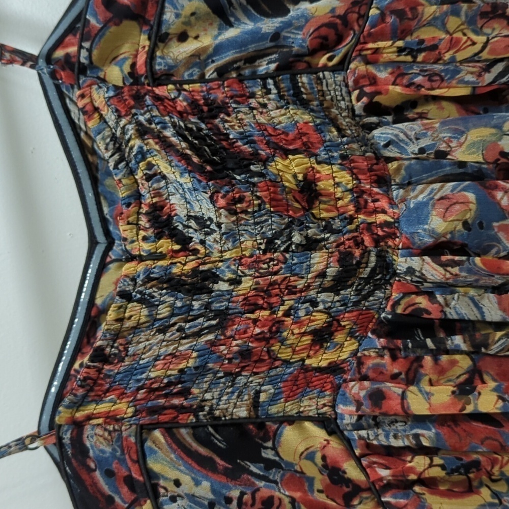 MM Couture by Miss Me Flower Mini Dress w/ spaghetti Straps, EUC! - Picture 5 of 9